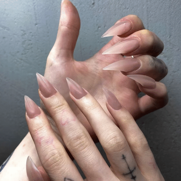 Fatal Angel | Nude  Werewolf Nails Claw Press On Nails 27mm