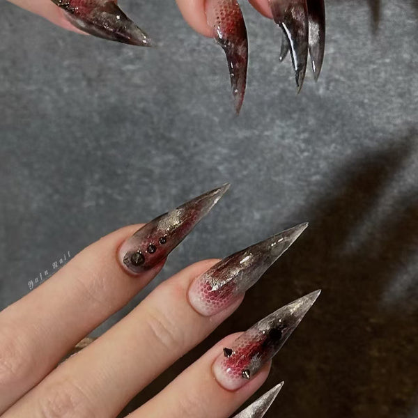 Blood Sacrifice | Bleeding Werewolf Nails  Claws Nails  27mm