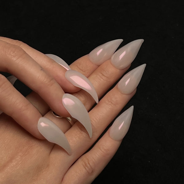 Fatal Angel | Glossy Nude  Talon Nails  Claws Nails  27mm