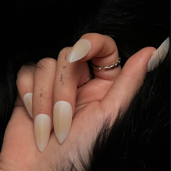 Fatal Angel | Pure Nude  Fox Nails  Claw Press On Nails 27mm