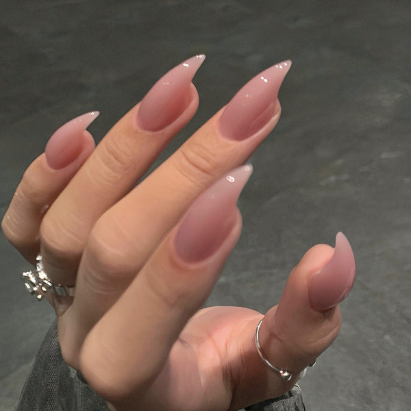 Fatal Angel | 1A37 elegant pink claw nails claw press-on nails acrylic nails party nails claw nails sharp nails