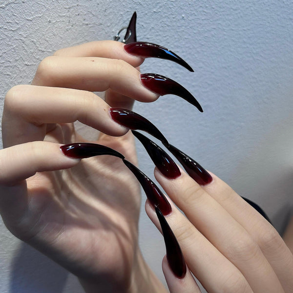 Beast Sacrifice | 1S219 blade pointed claw nails acrylic press on nails anime nails claw press on nails sharp nails long nails