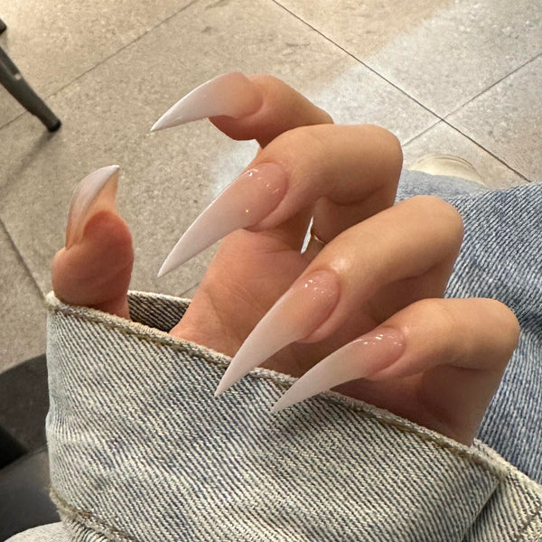 Fatal Angel | 1A51 elegant gradient long pointed werewolf claw nails press-on nails acrylic nails elegant nails sharp press-ons