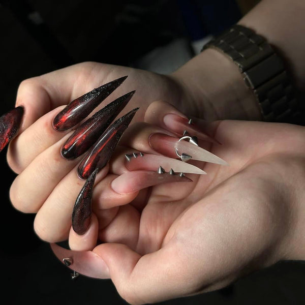 Beast Sacrifice | 1S239 witch nails werewolf claw nails halloween nails anime nails claw press on claw nails sharp nails glove rings